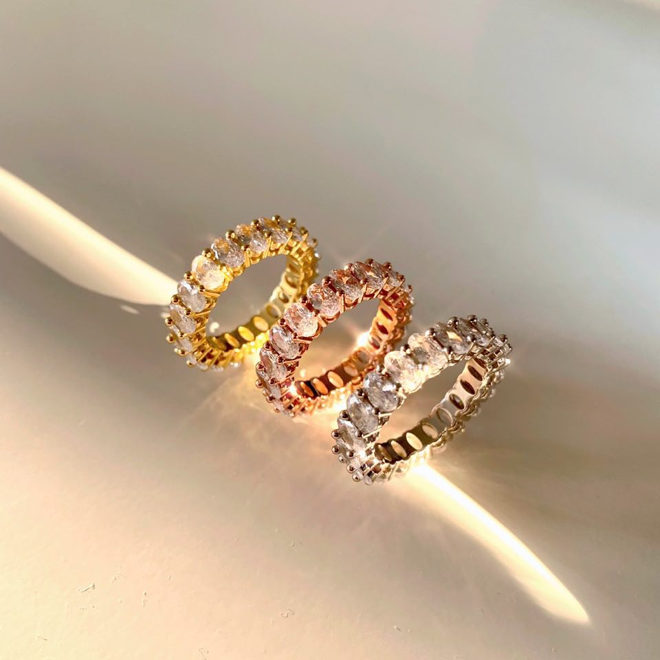 Blooming, not forcing - Chloe Eternity Oval Ring